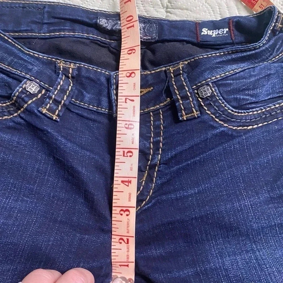 Silver Women's Suki Fit Super Stretch Mid Skinny Jeans Size W26 L31 - Picture 5 of 9